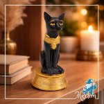 capa Figura Egipto Bastet Gato Preto