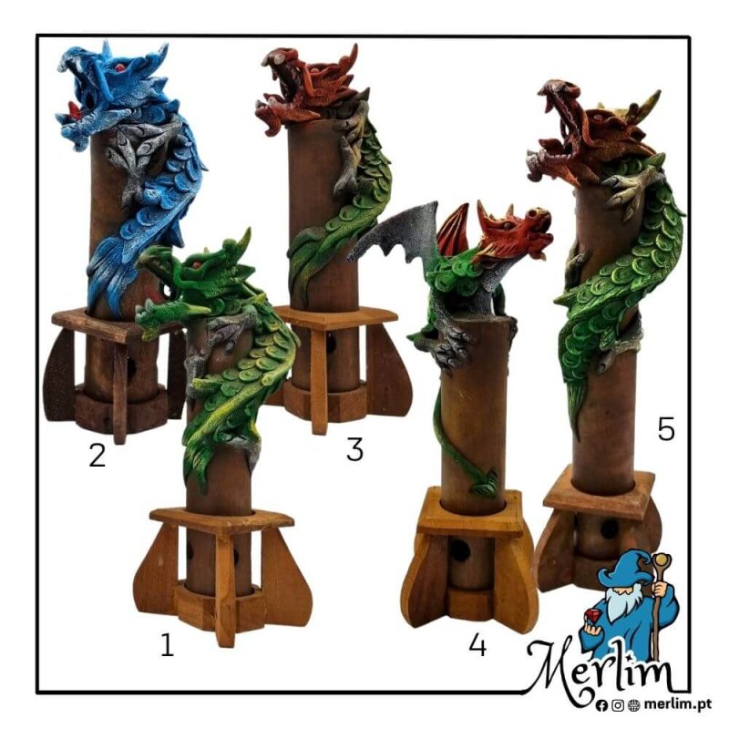 Queimador de Incenso Dragão Medieval números