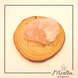 capa Pedra quartzo rosa em bruto grande