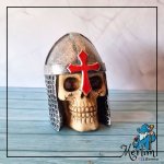 Crânio do Cavaleiro Templário em resina