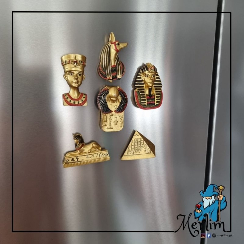 Íman com figuras do Egipto em miniatura capa